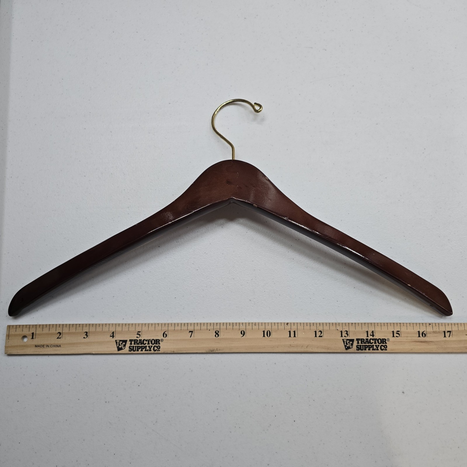 Tommy Bahama Wooden Shirt Hanger 17.5in Dark Wood