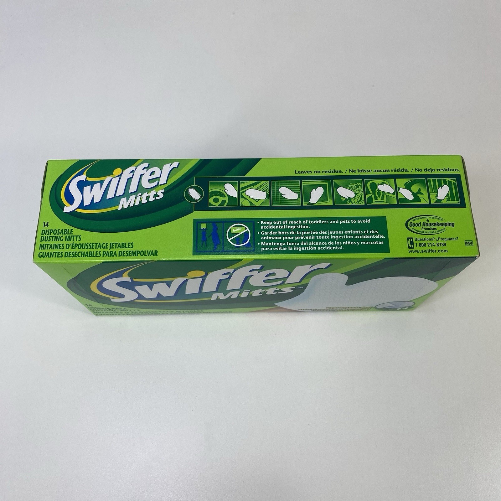 Swiffer Mitts Disposable Hand Dusting Glove Duster 14Ct New Sealed Box