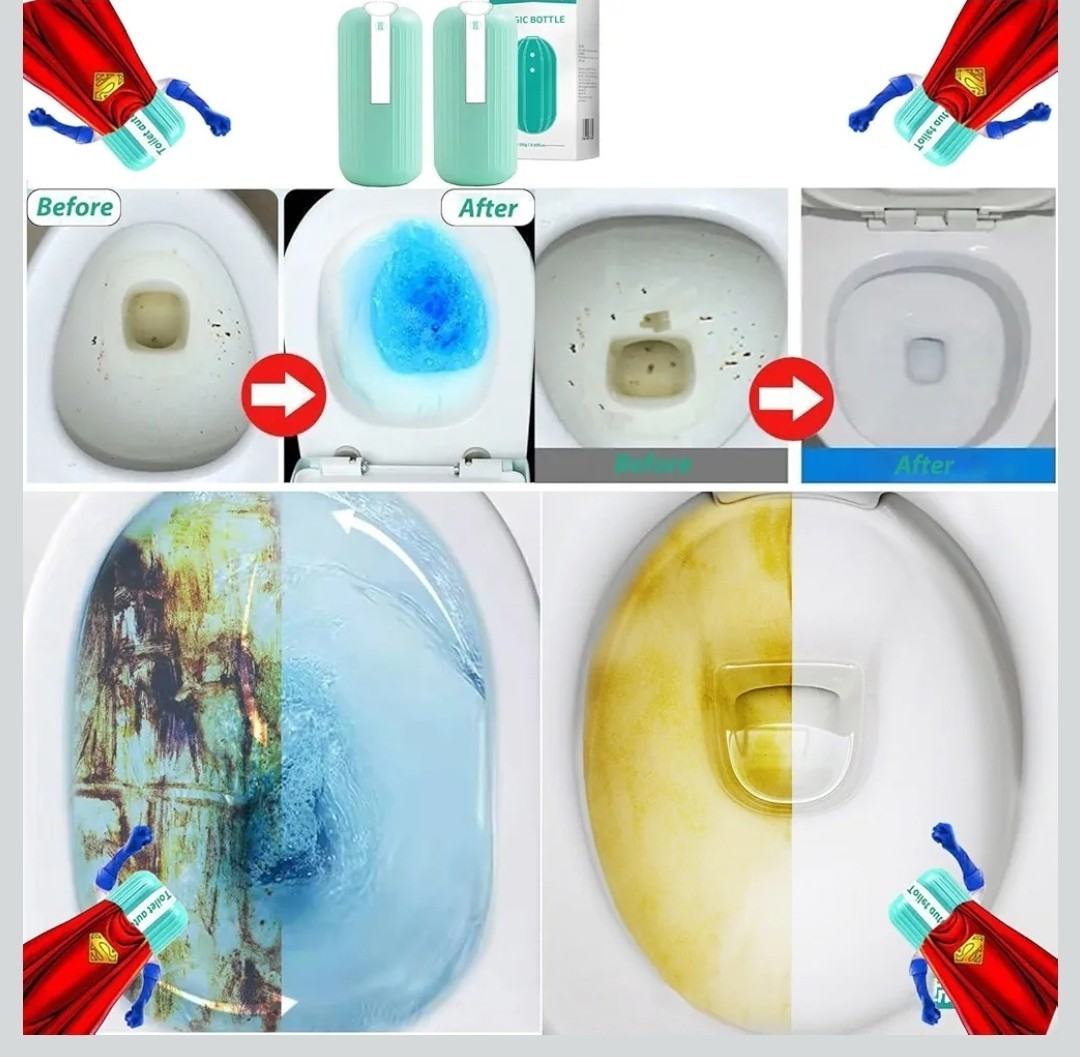 Krazy Klean Toilet Cleaner Krazy Cleaner Pro Toilets Cleaners Easy to Use 2 PACK