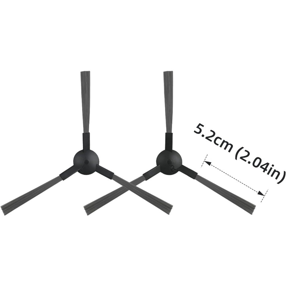 Replacement PartsCleaners: 4 Side Brushes, 4 HEPA Filters, 2 Mop Pads
