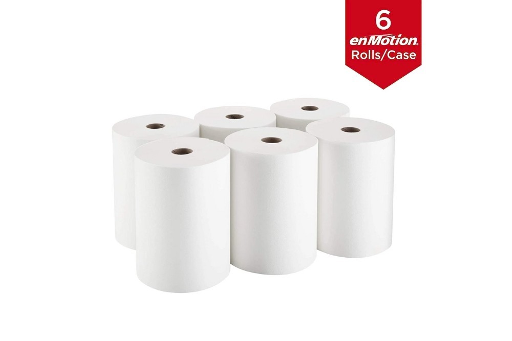 Georgia Pacific 89460 enMotion Paper Towel Rolls 10″ x 800′ White 1 Ply 12Rolls