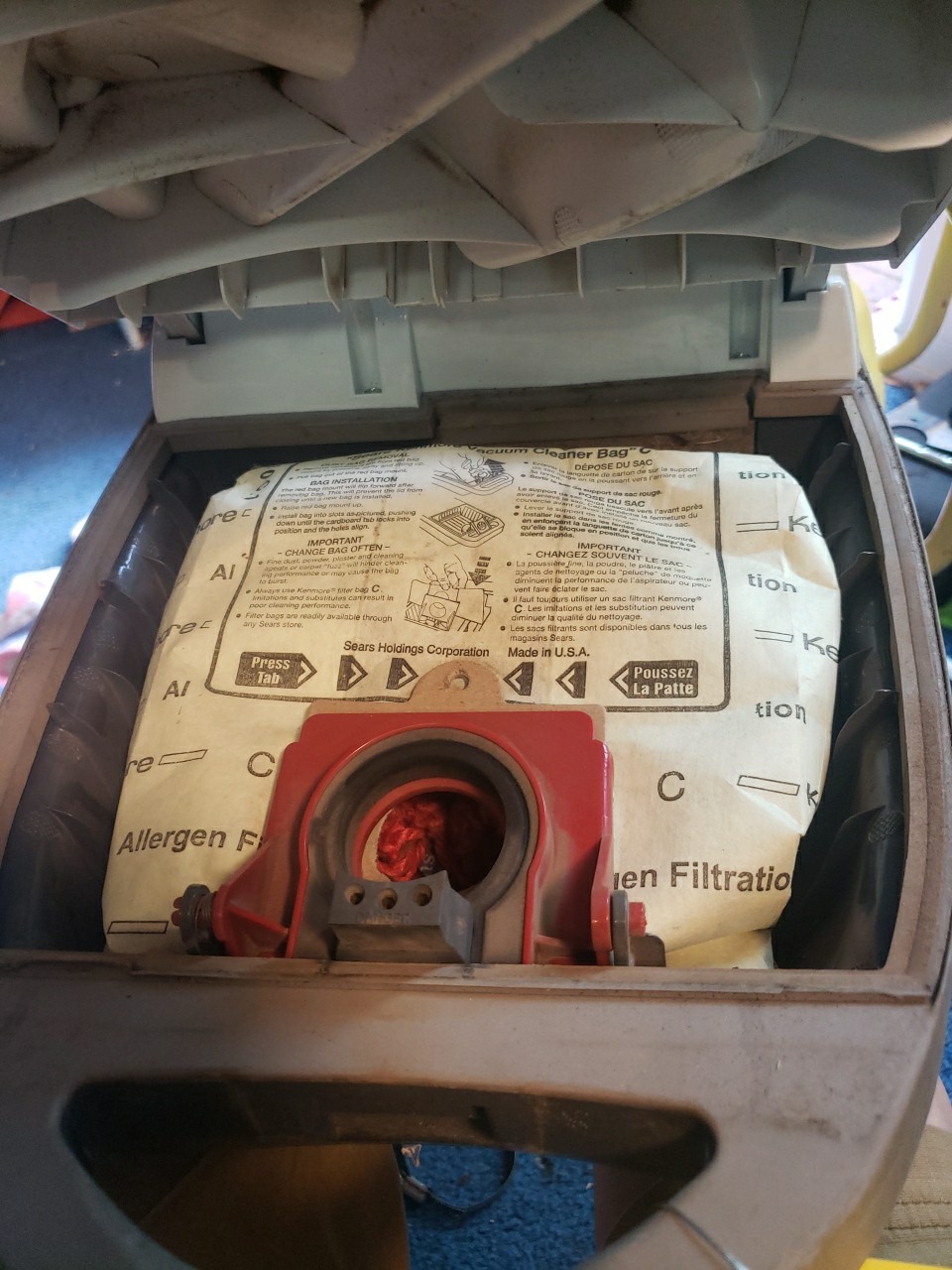 Kenmore 116 Progressive True HEPA Canister Only Vacuum. 116 w/ Bag