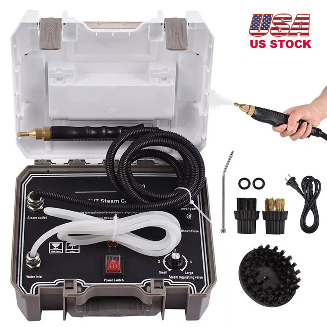 3500W Handheld Car Detailing Cleaning Machine High Temp Steam Cleaner Household
