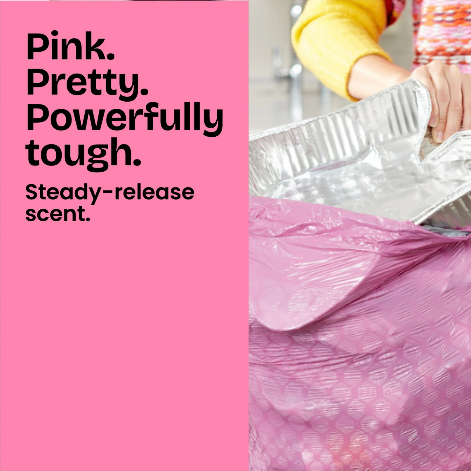 Glad ForceFlex Tall Kitchen Trash Bags 13 Gal – 90ct – Cherry Blossom Febreze