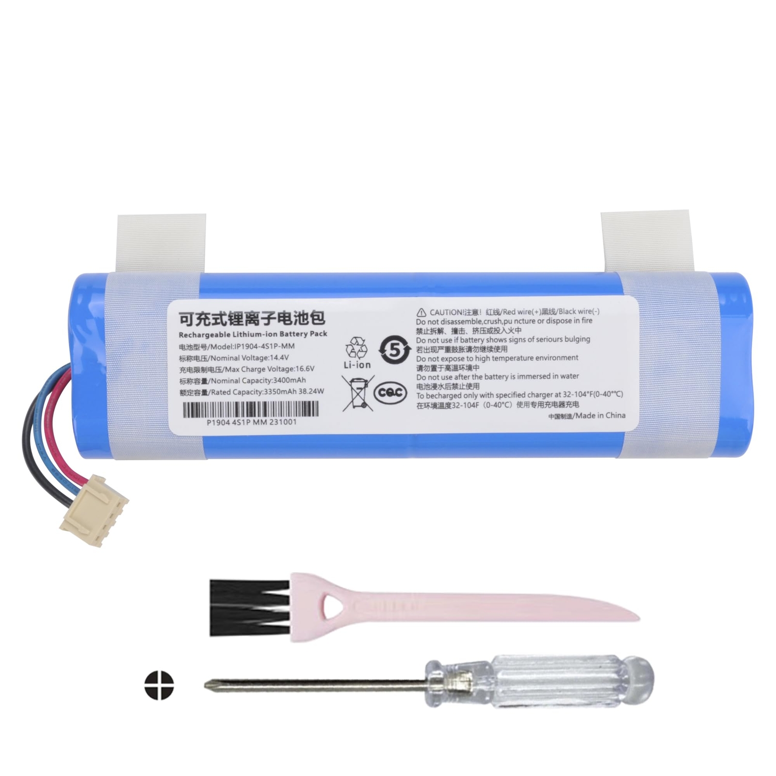 3400mAh Battery for Ecovacs Deebot N8 N8+ N8 PRO+, Deebot Ozmo 900 905 920 930