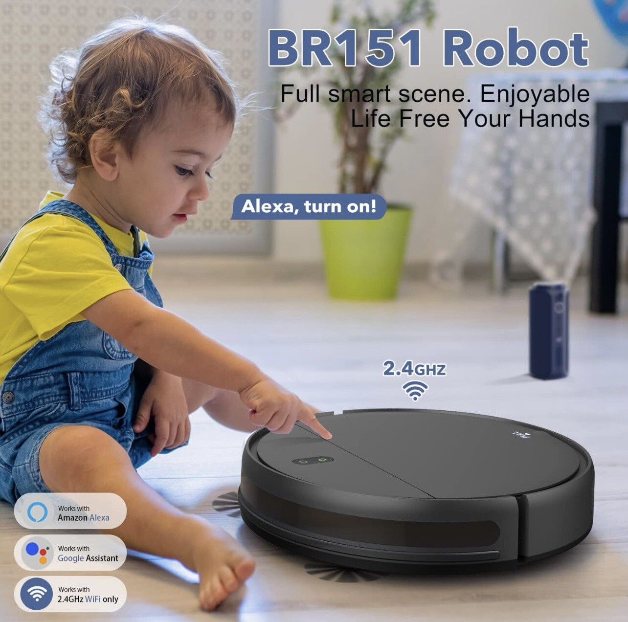 BR151 Robot Vacuum and Mop Combo