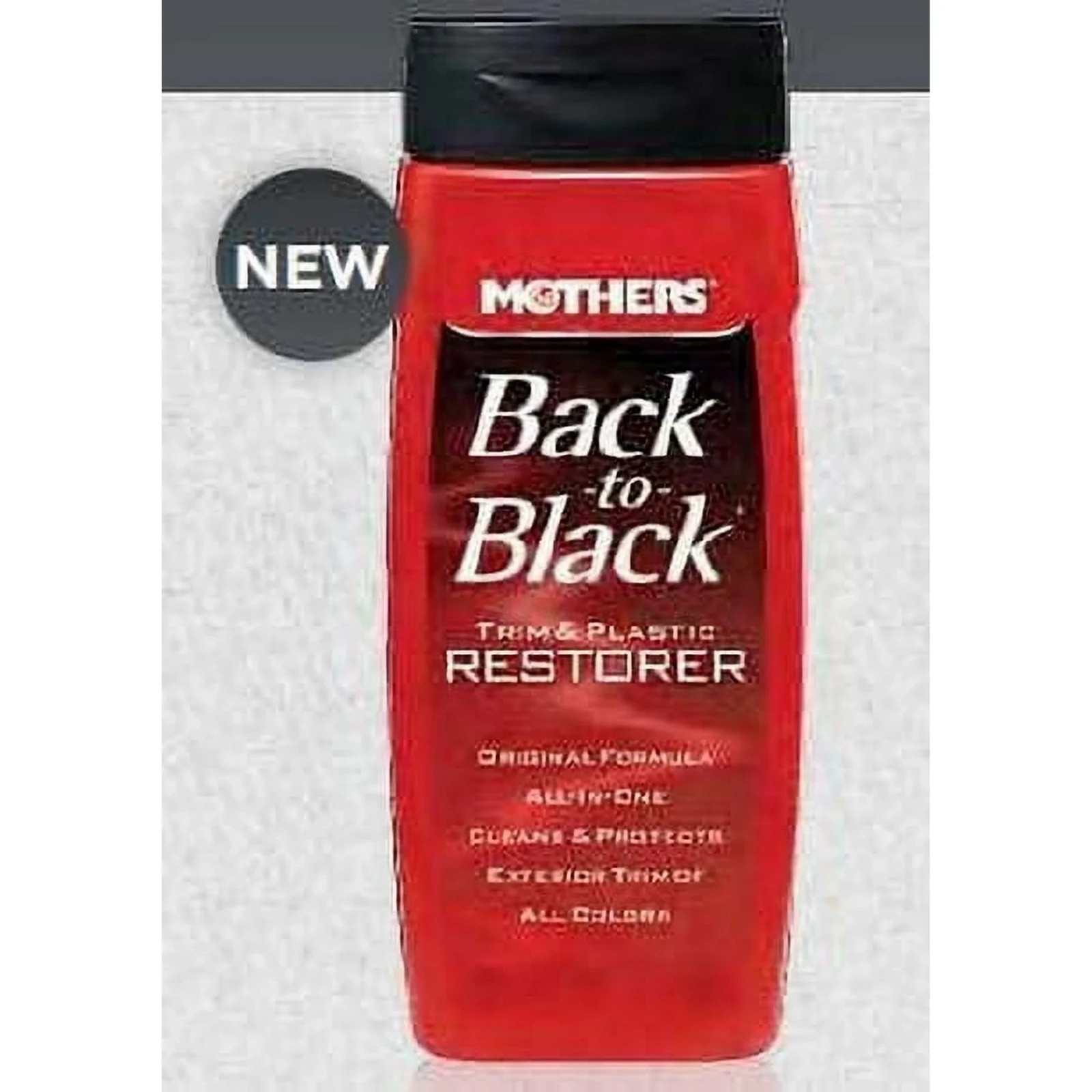 MOTHERS 06112 Back To Black Trim And Plastic Restorer – Rubber & Vinyl – 12 Oz