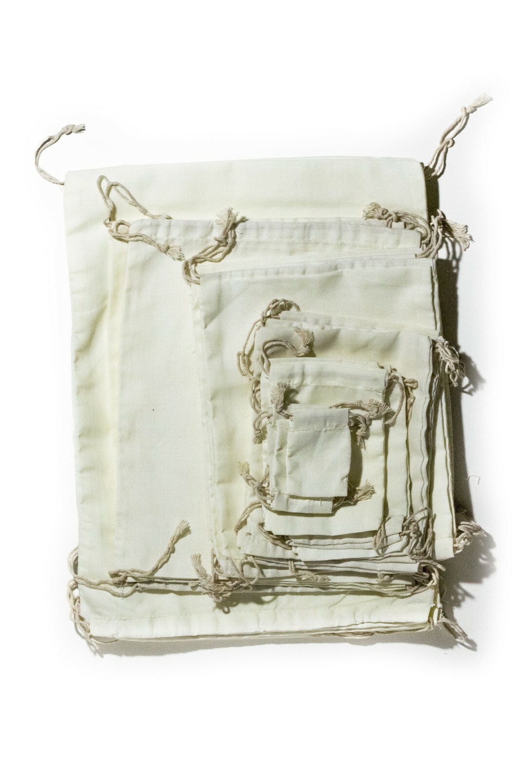 BIGLOTBAGS – 10 x 12 Inches Premium Soft Cotton Double Drawstring Reusable Bags