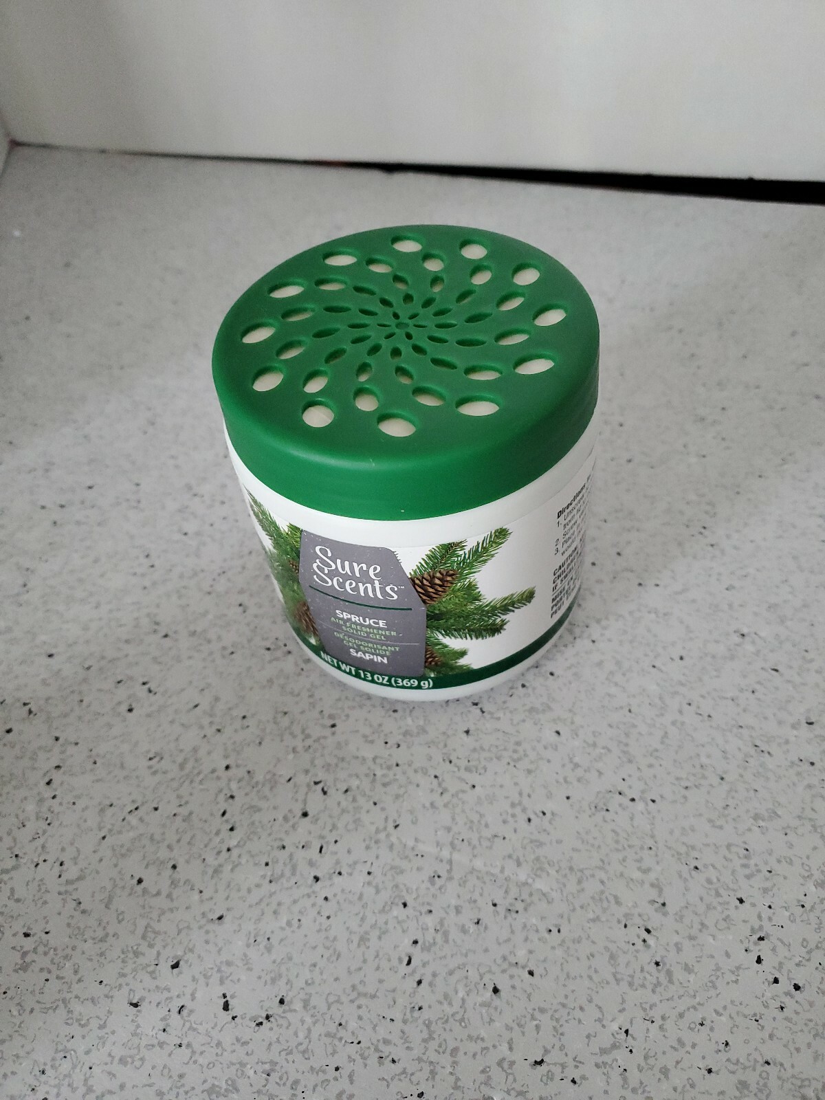 Sure Scents SPRUCE Solid Gel Air Freshener 13 Ounces