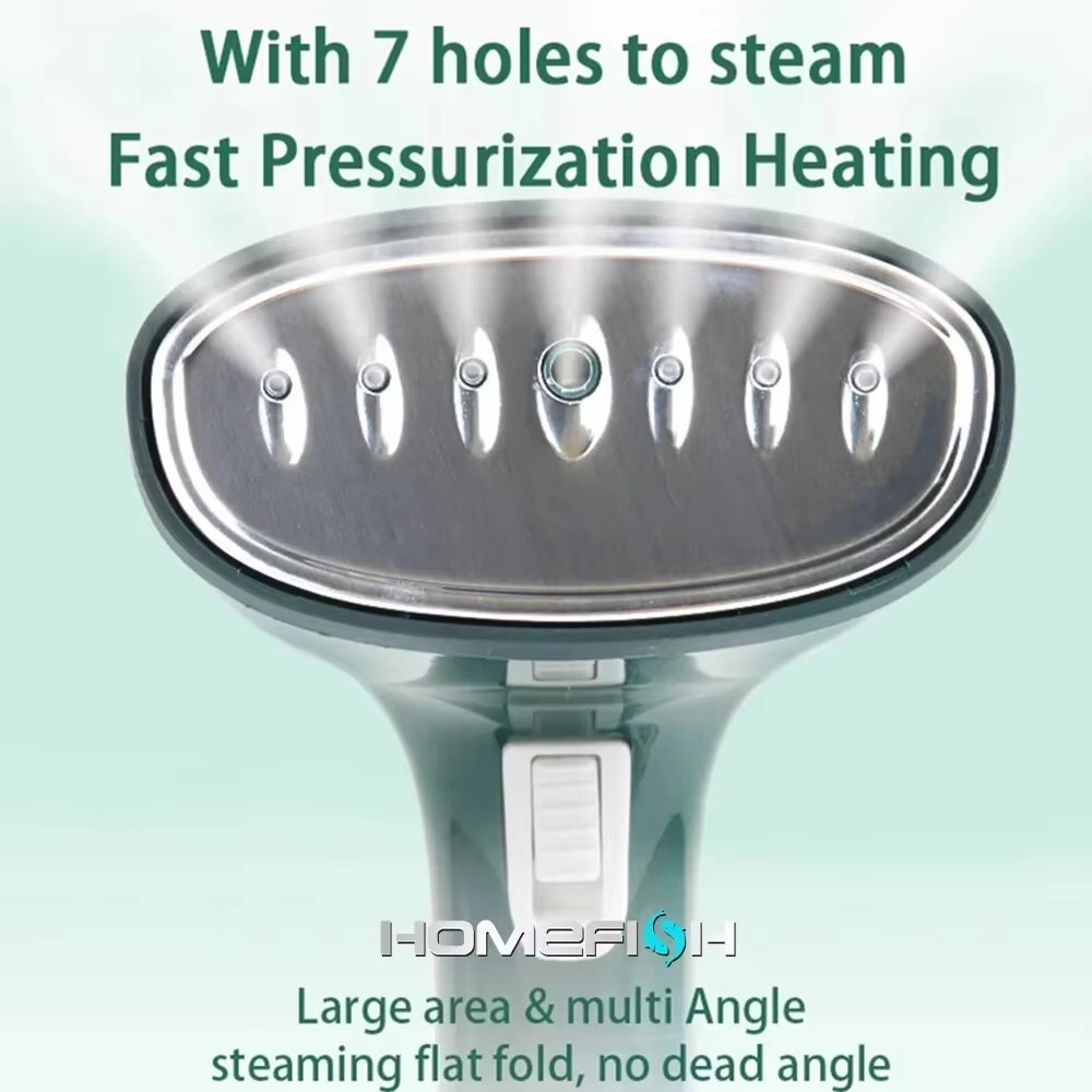 1500W Handheld Garment Steamer – 280ml Fast-Heat Portable Fabric Steamer for Hom