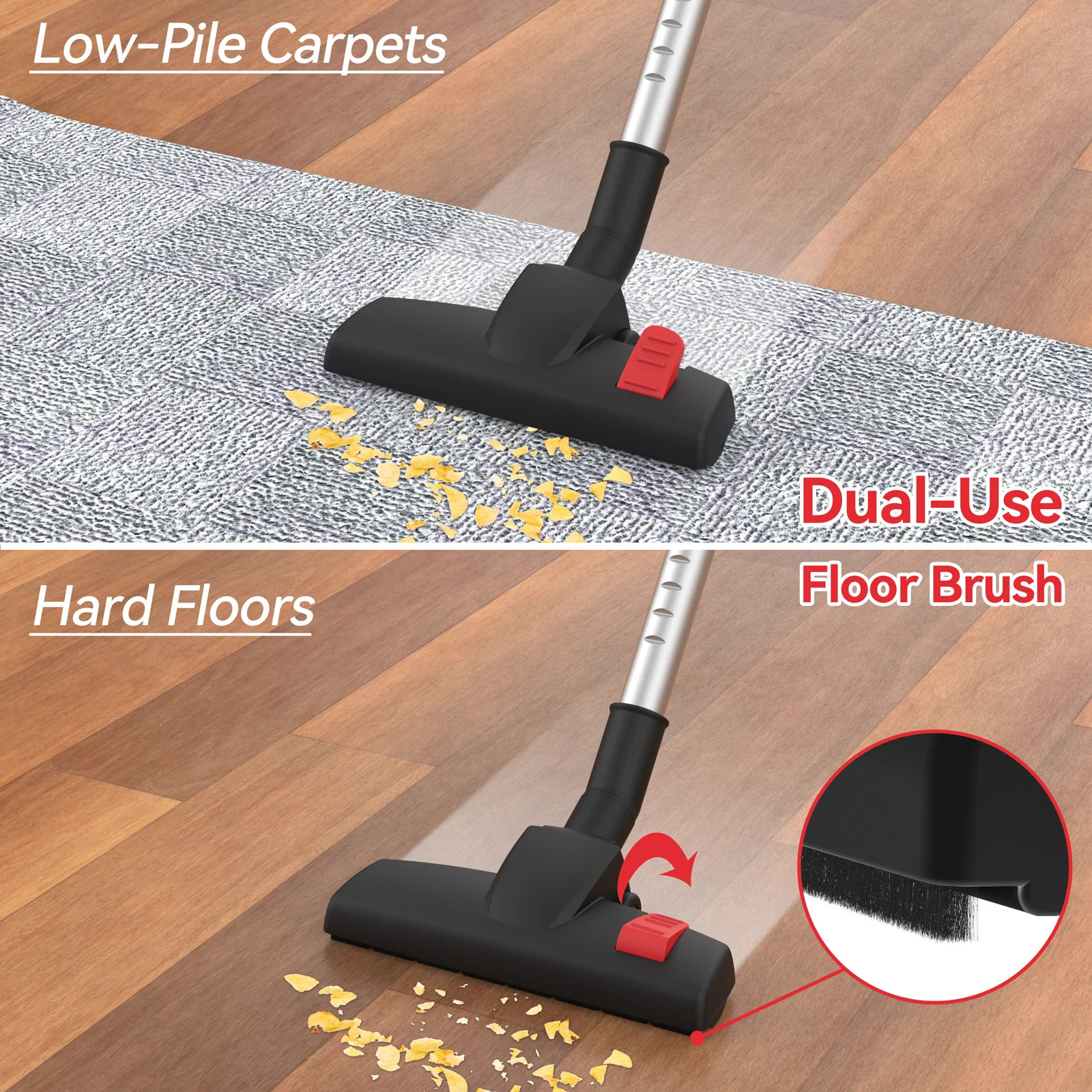 INSE I5 Corded Vacuum Cleaner 600W 18000Pa Powerful 2-in-1 HEPA Filters Handheld