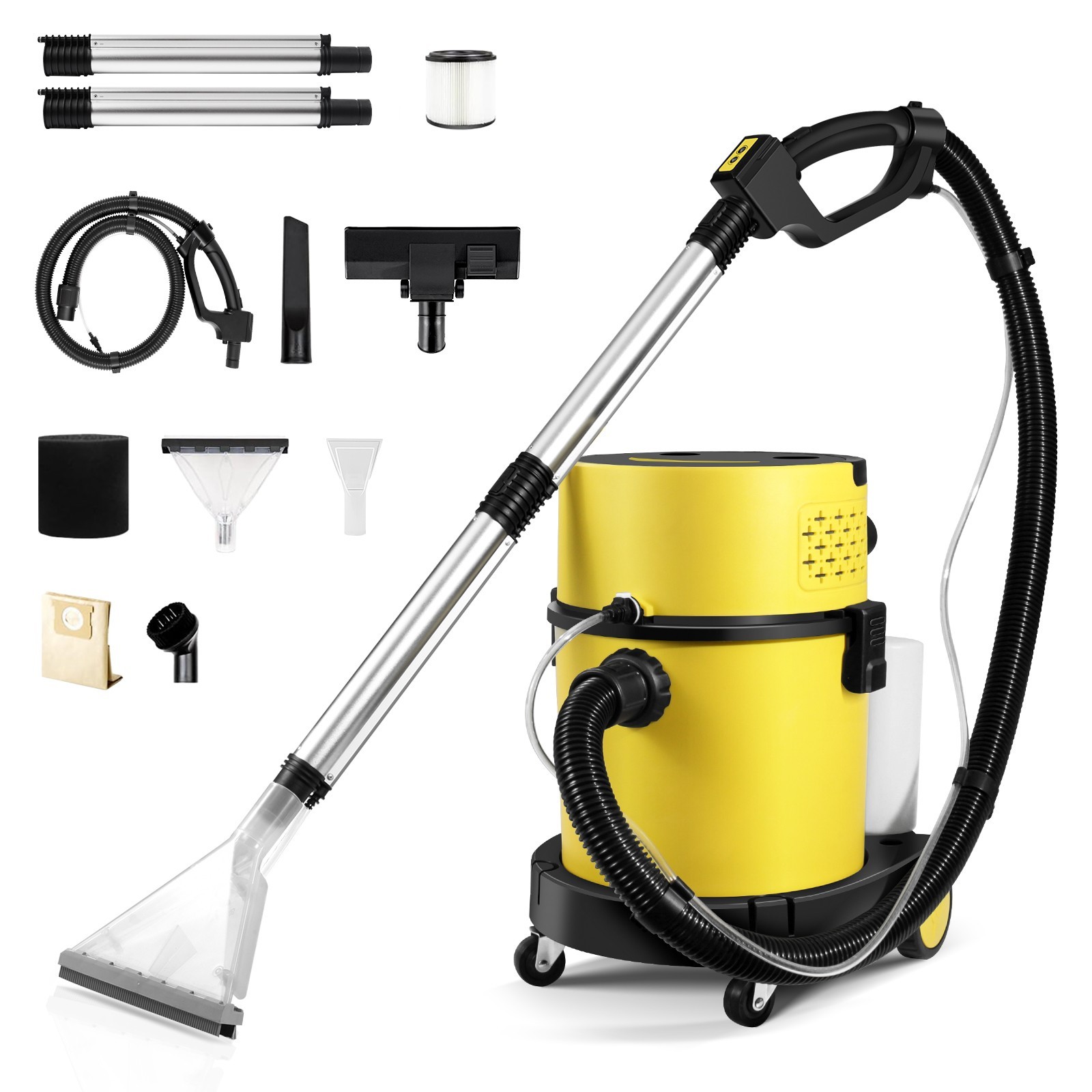 Vacmaster 6 Gallon 5.5HP Wet Dry Car Vacuum Cleaner Upholstery Shampoo 5-IN-1