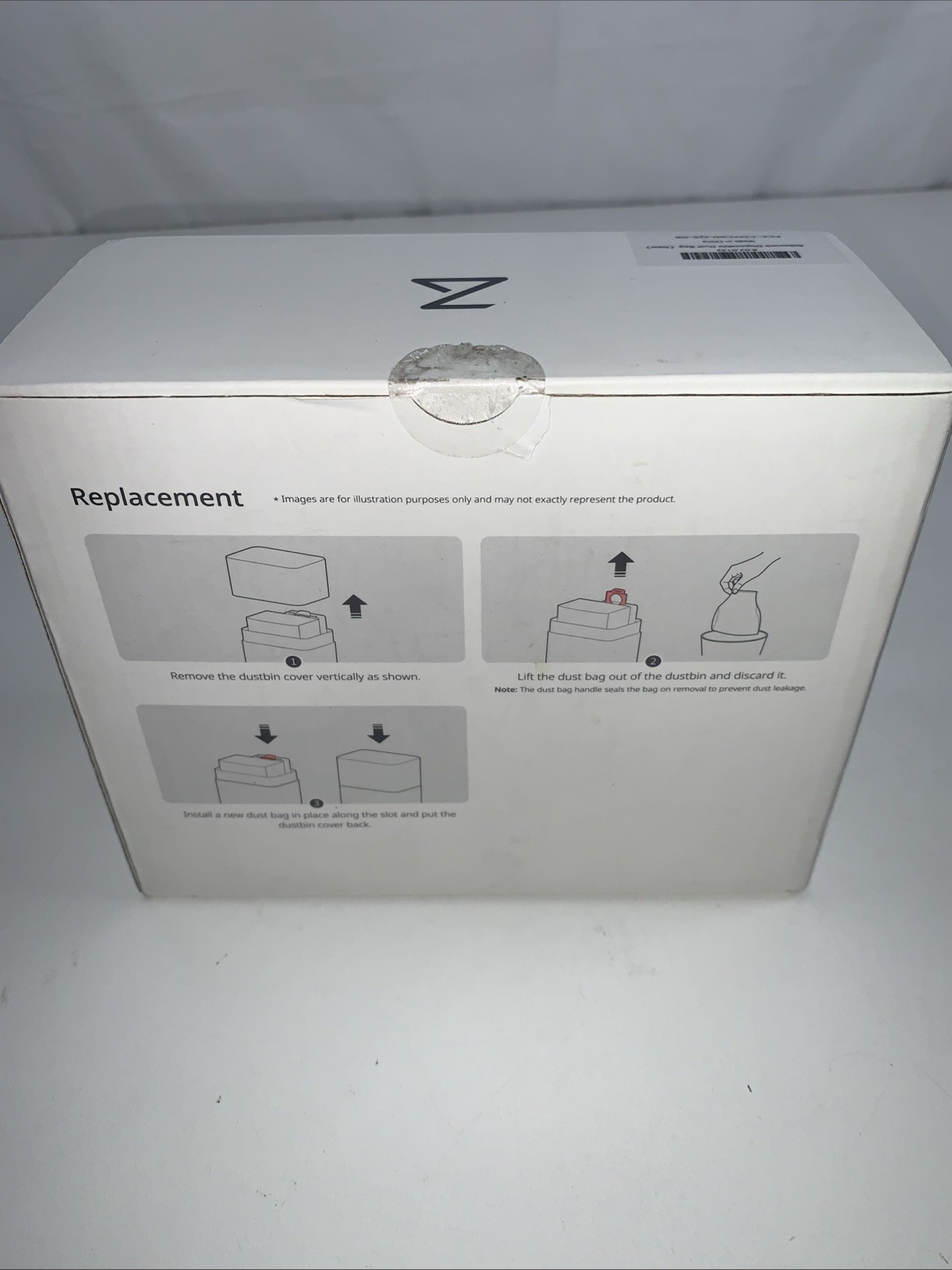 Roborock Disposable Dust Bag Replacement Model: SDCD03RR 6 Replacement Bags New