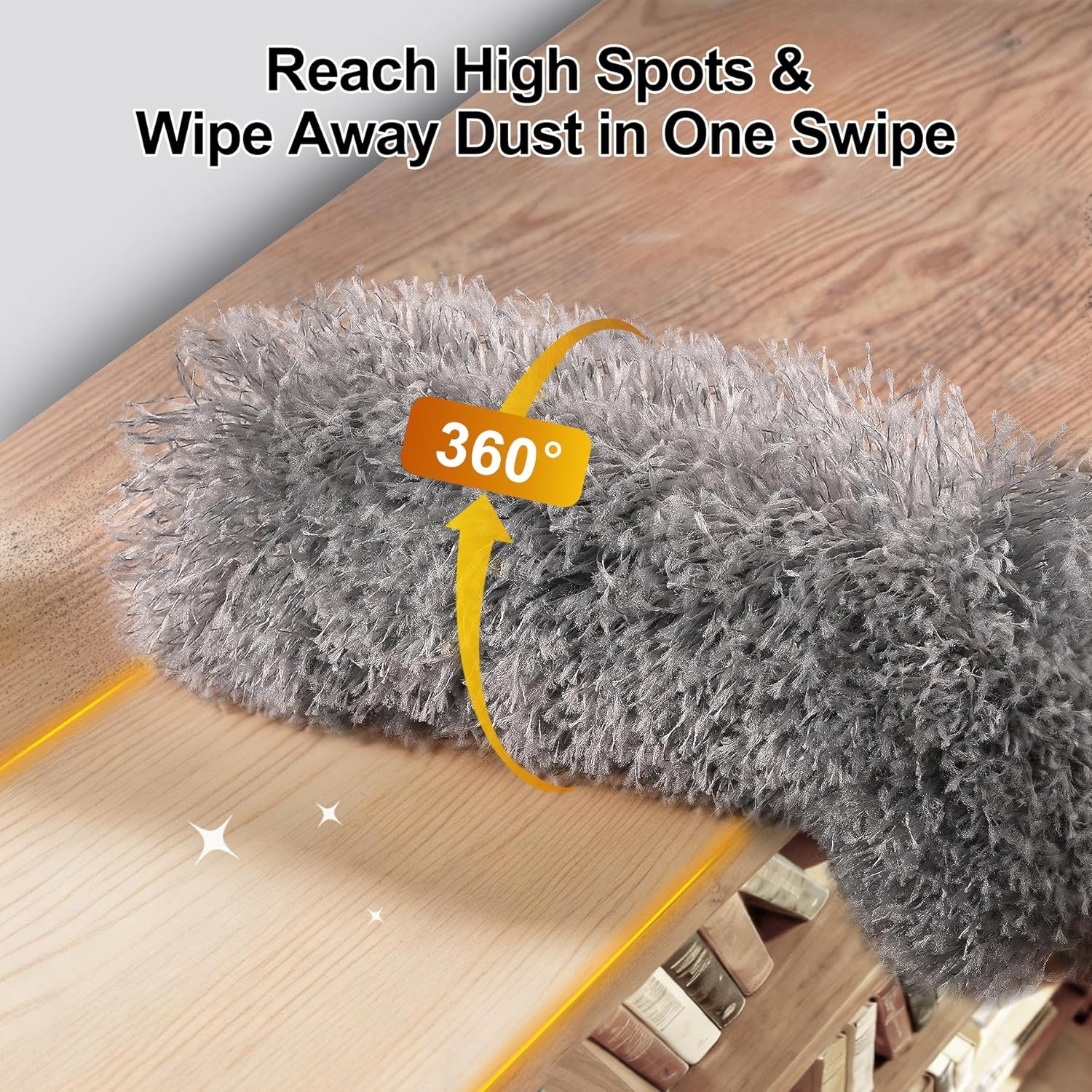 Microfiber Feather Duster 5-In-1 Kit, Dusters for Cleaning, Duster with Extensio