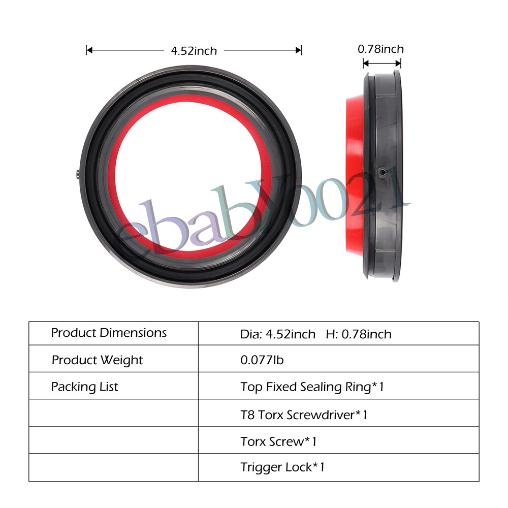 Dust Bin Part Sealing Ring Replacement for Dyson V10 SV12 Vacuum Cleaner