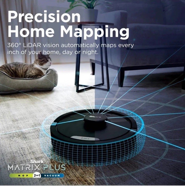 Shark Matrix Plus 2in1 Robot Vacuum & Mop with Sonic Mopping Matrix 2610WA NEW