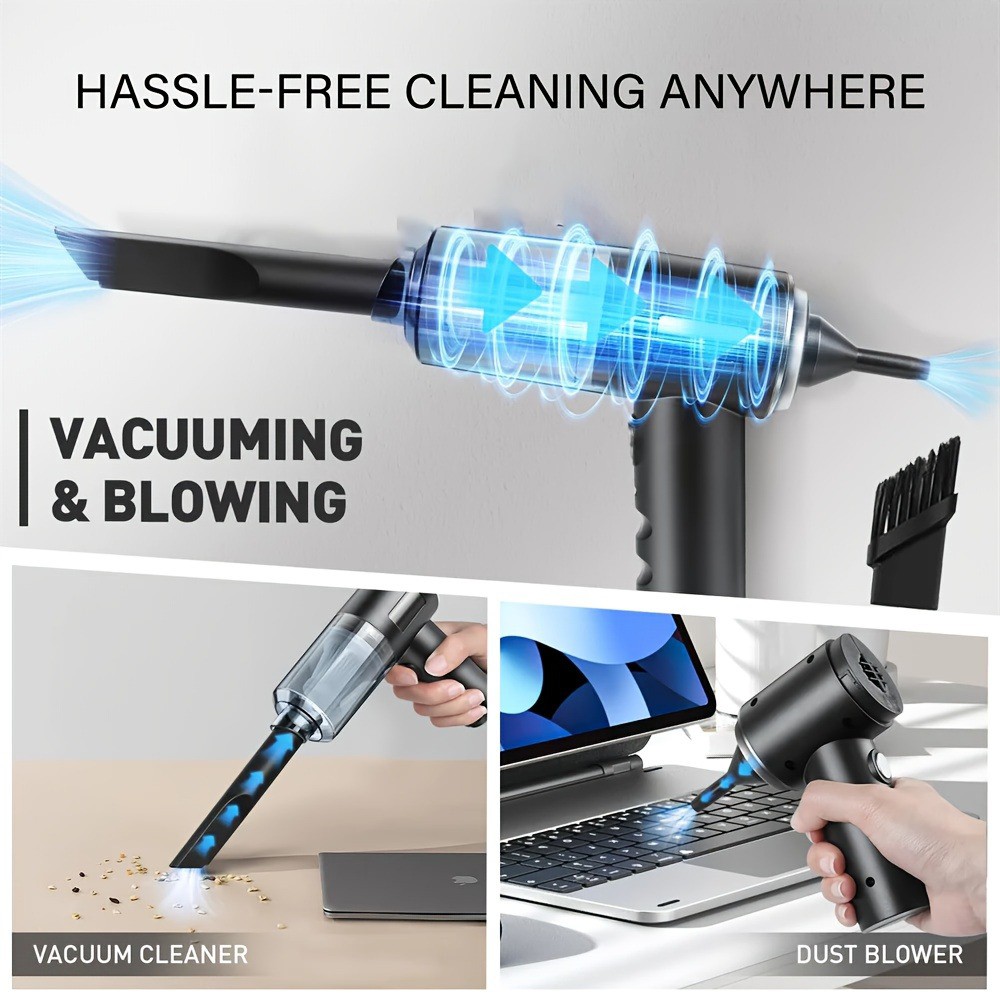 12V 8000Pa High Suction Desktop Vacuum Portable Mini Cleaner for Office Desk Car