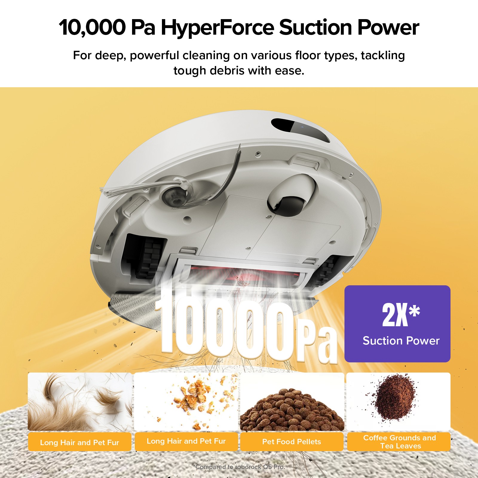Roborock Q7 M5+ Self-Empty Robot Vacuum Cleaner, 10000Pa – Certified Refurbished
