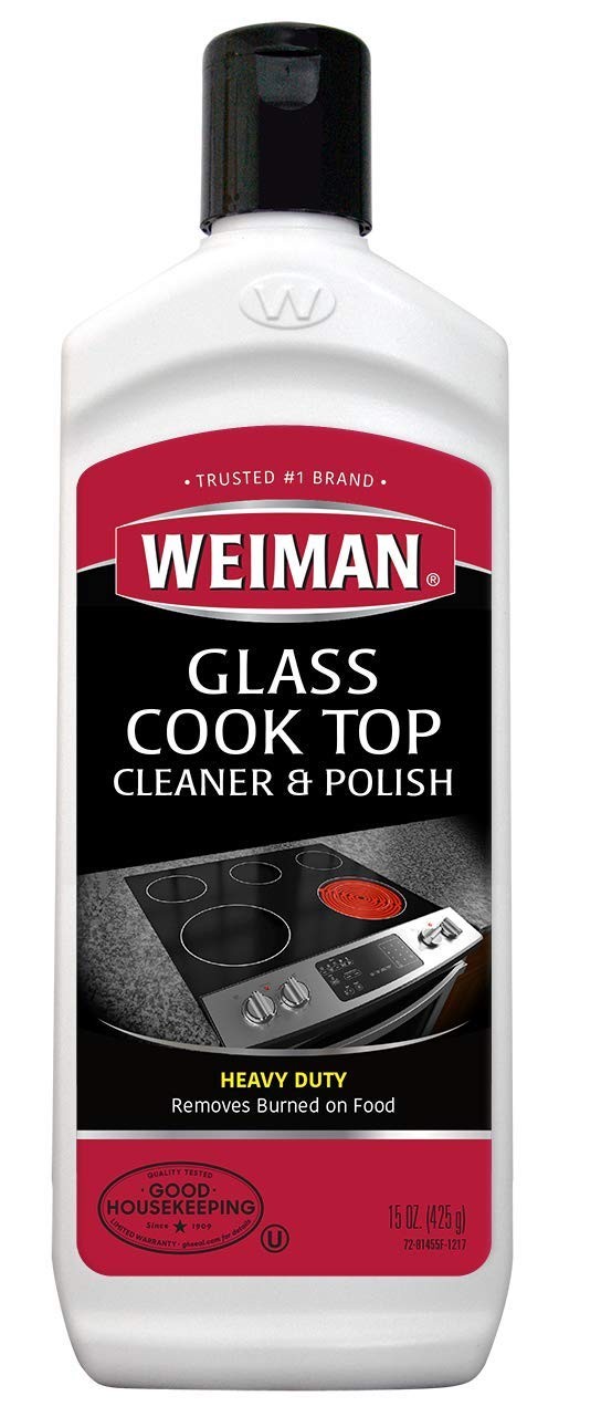 Weiman Glass Cooktop Heavy Duty Cleaner & Polish – Shines and Protects