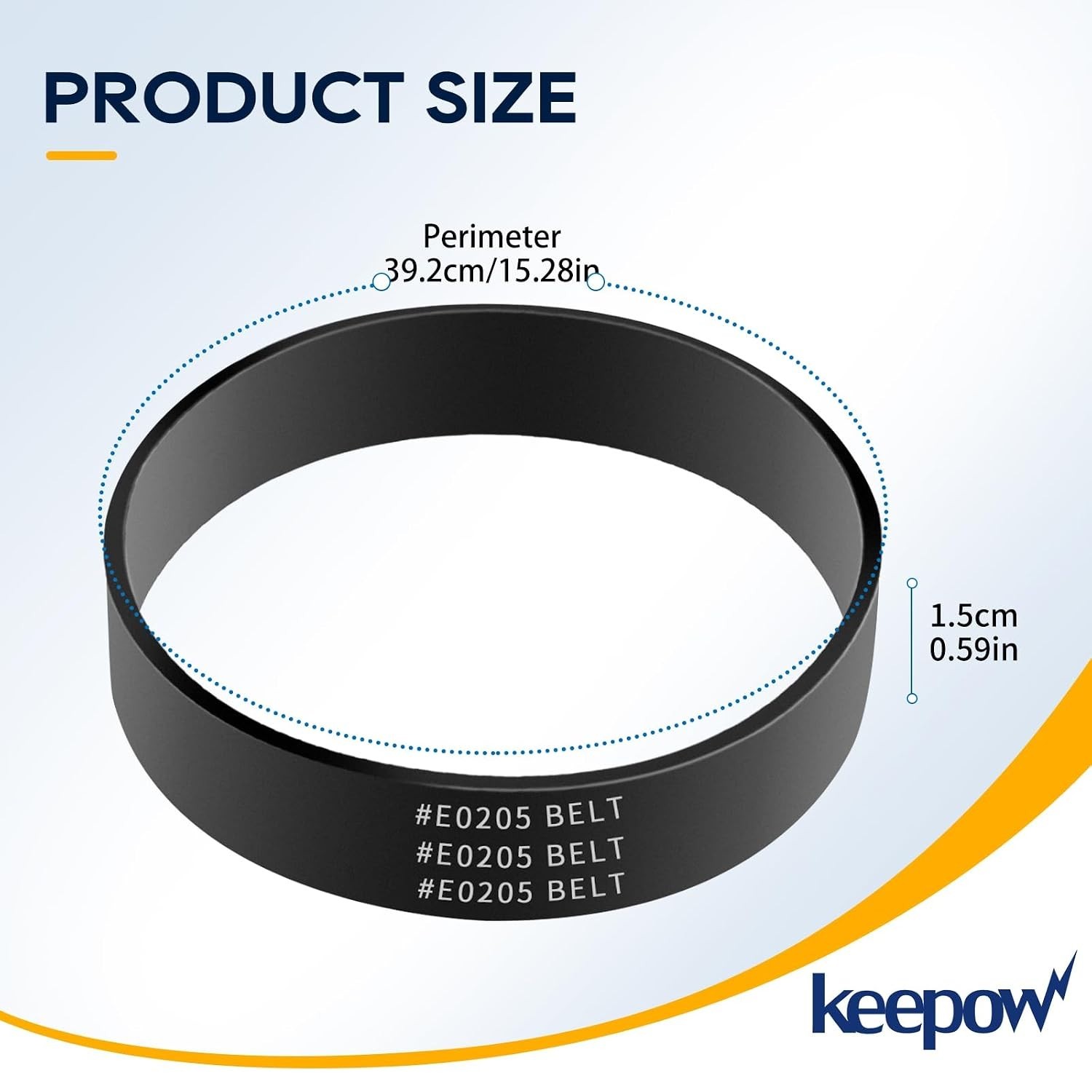 E0205 Vacuum Belt for Eureka Power Speed Vacuum, Replacement Parts for Eureka Va