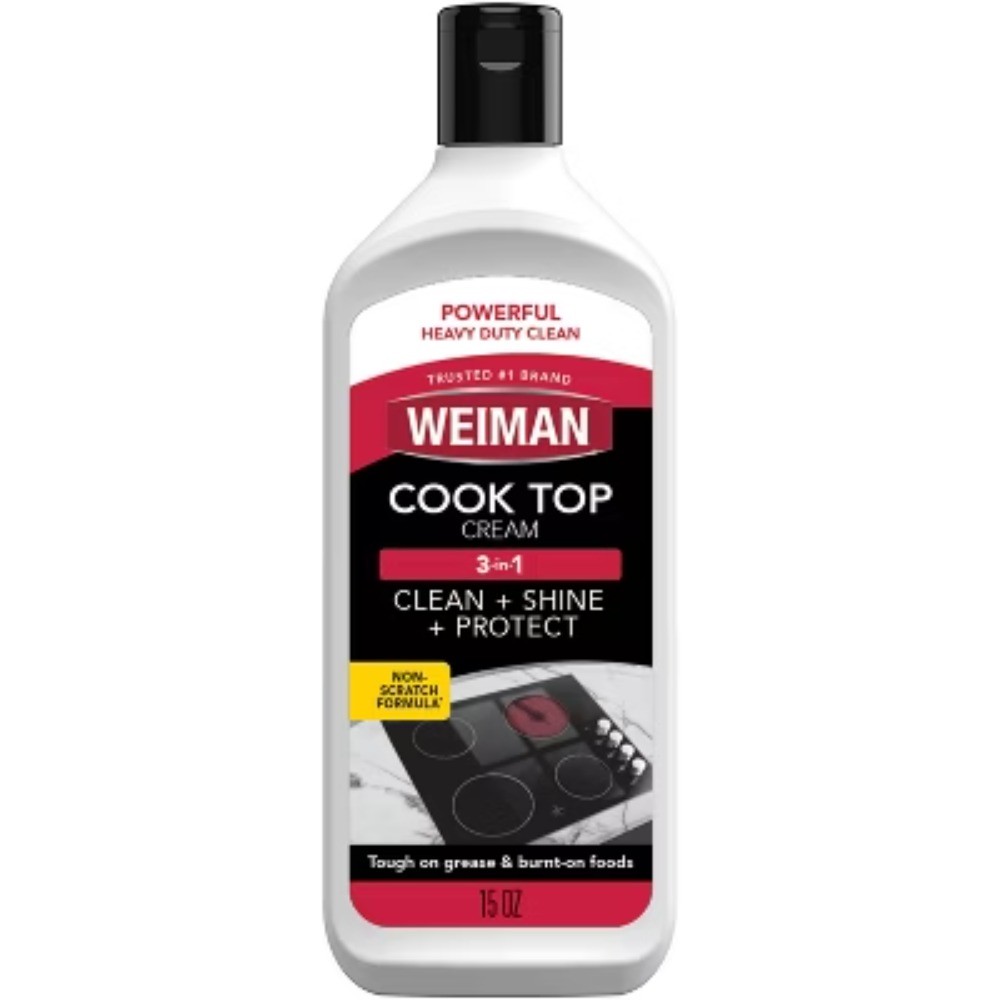 Weiman Unscented Glass Cooktop Cleaner & Polish Cream – 15oz