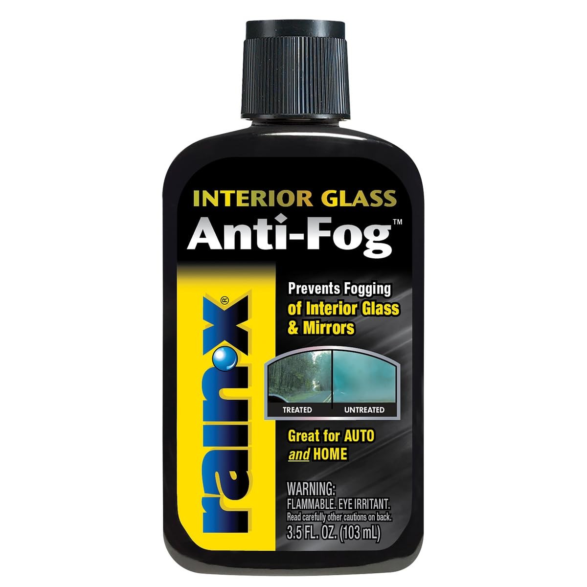 Rain X Anti Fog 3.5 Fl Oz Interior Glass Cleaner Drive Safely Clear View