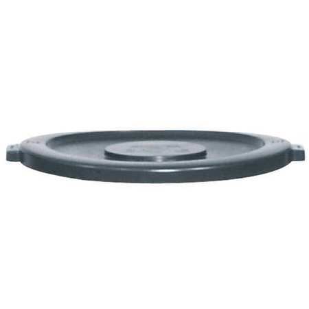 Rubbermaid Fg264560gray Brute Trash Can Top,Flat,Snap-On Closure,Gray