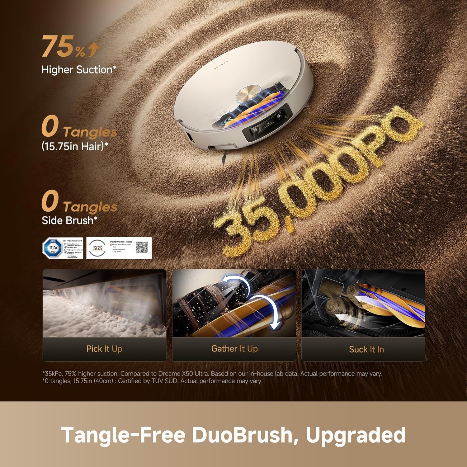 DREAME X60 Max Ultra Complete White Robot Vacuum Clean｜Certified Refurbished