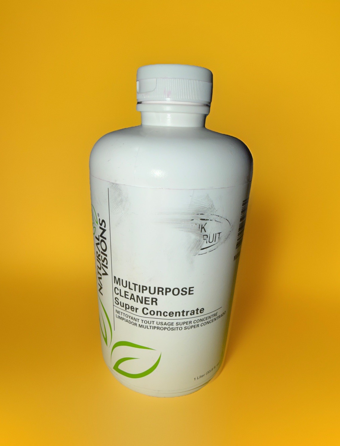 Natural Visions Kitchen & Bath Cleaner, Super Concentrate Pink Grapefruit 1L .