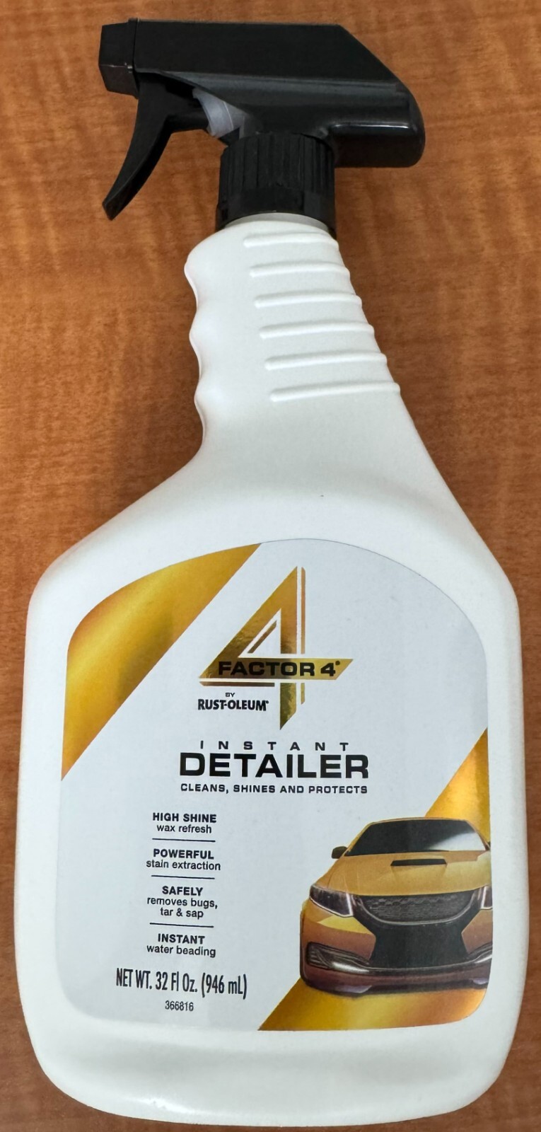 3 Factor 4 By Rust-Oleum Instant Spray Car Detailer Cleans, Shines, And Protects