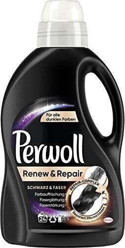 Perwoll Liquid Detergent – Renew & Repair For Black And Darks – 24 Loads 1.4L