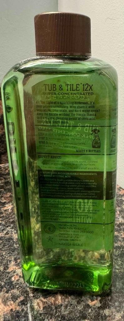 Melaleuca Tub & Tile 8 Fl Oz Concentrated 12x Bathroom Cleaner