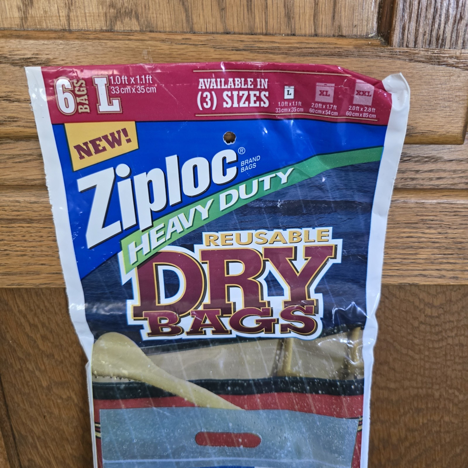 Ziploc Heavy Duty Reusable Dry Bags Size Large 6 Bags 1.1 ft X 1.0 ft Storage