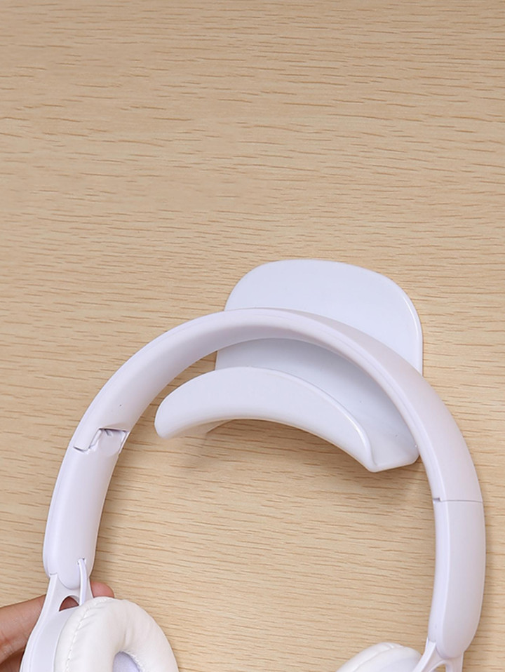 1 pc Wall-Mounted Headphone Hook No-Drill Adhesive Bracket for Earphones