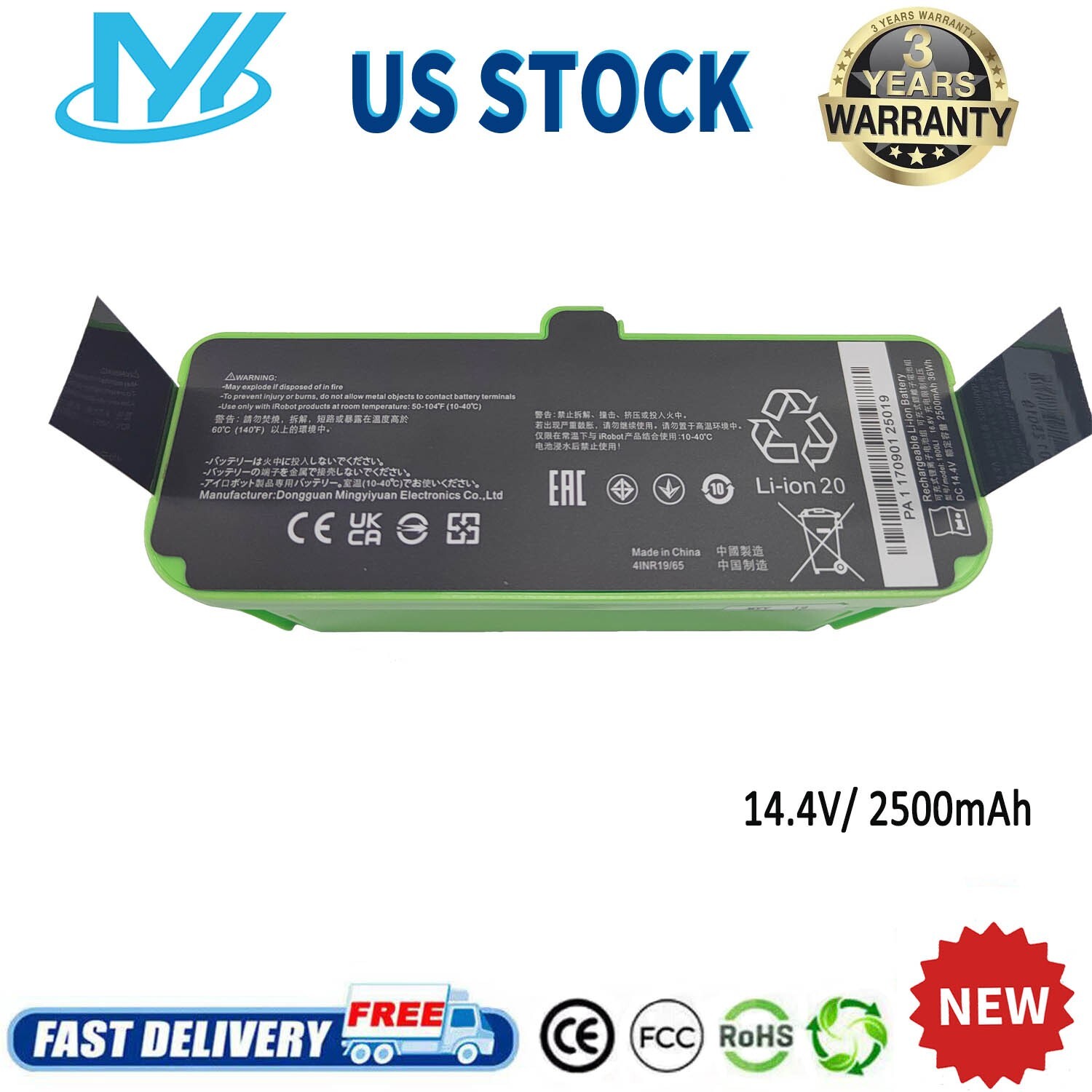 ✅iRobot Roomba 1800LI Battery for Roomba 960 860 895 890 860 695 680 690 675 640