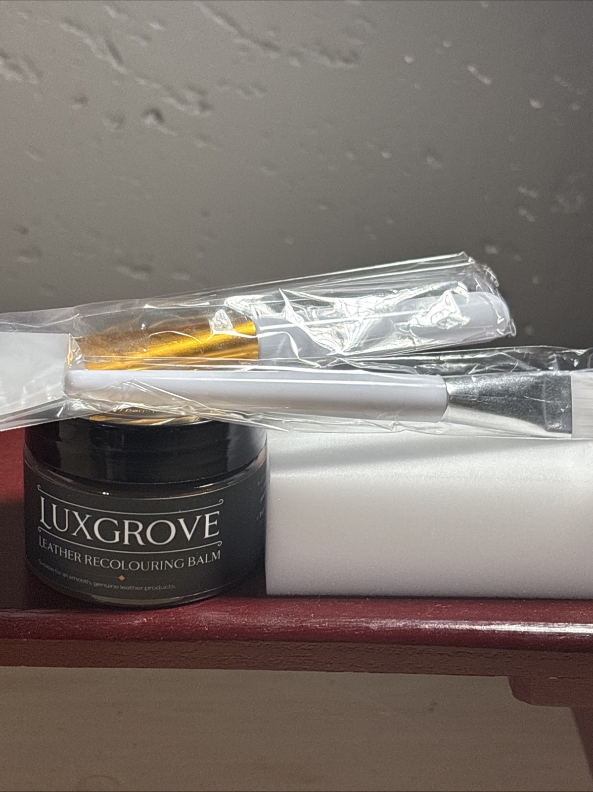 Luxgrove Dark Brown Leather Recoloring Balm, Leather & Vinyl Repair Kit