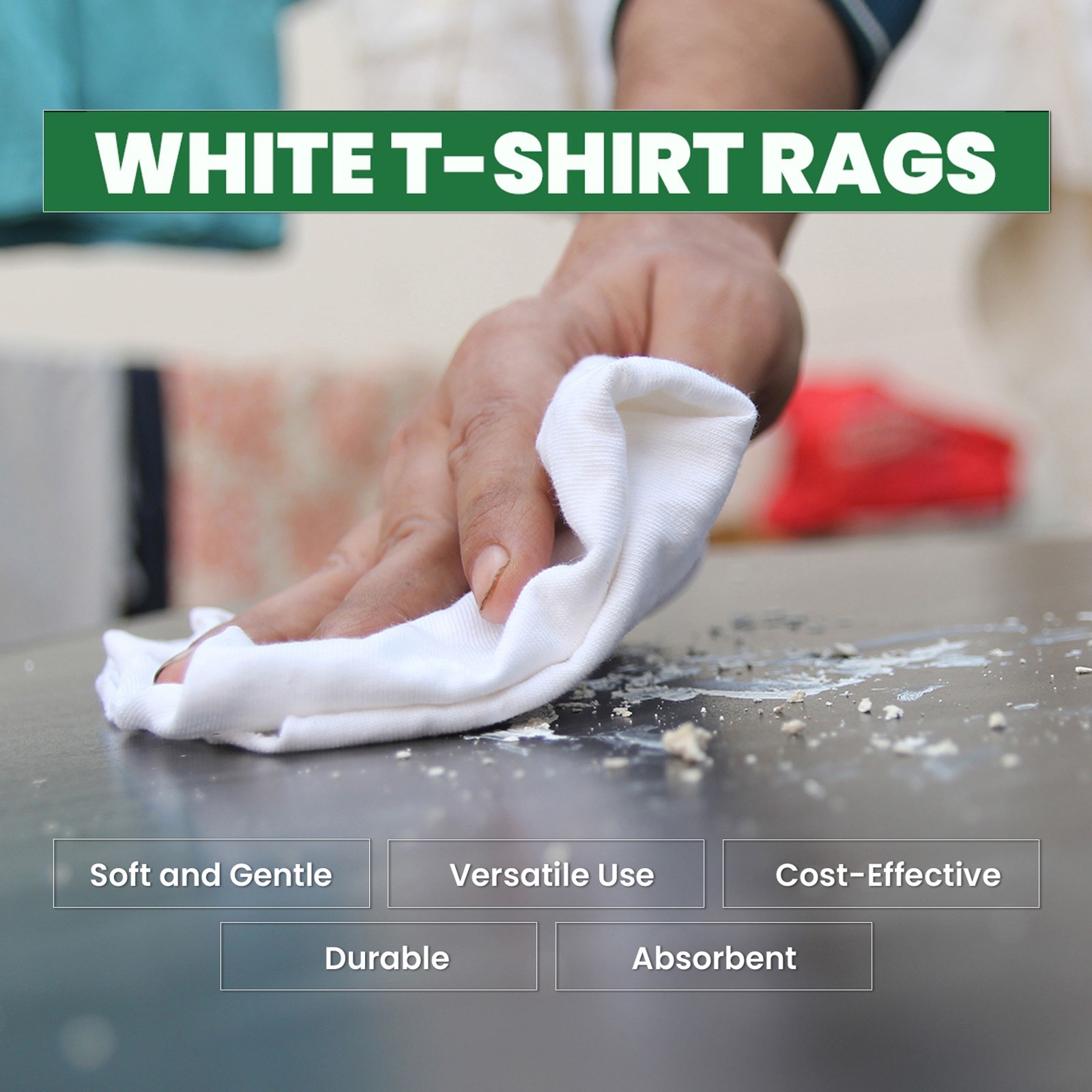 Bulk White T-Shirt Rags – 600 LB Pallet | Industrial Cleaning Wipers – Boxes