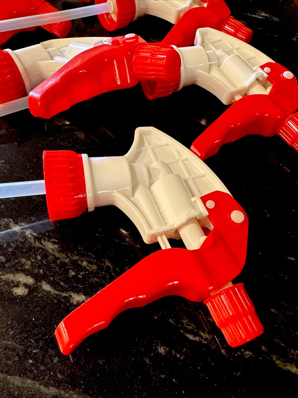 28-400 White w/ Red Trim Replacement Trigger Chemical Sprayer Nozzles 6 pk, 28mm
