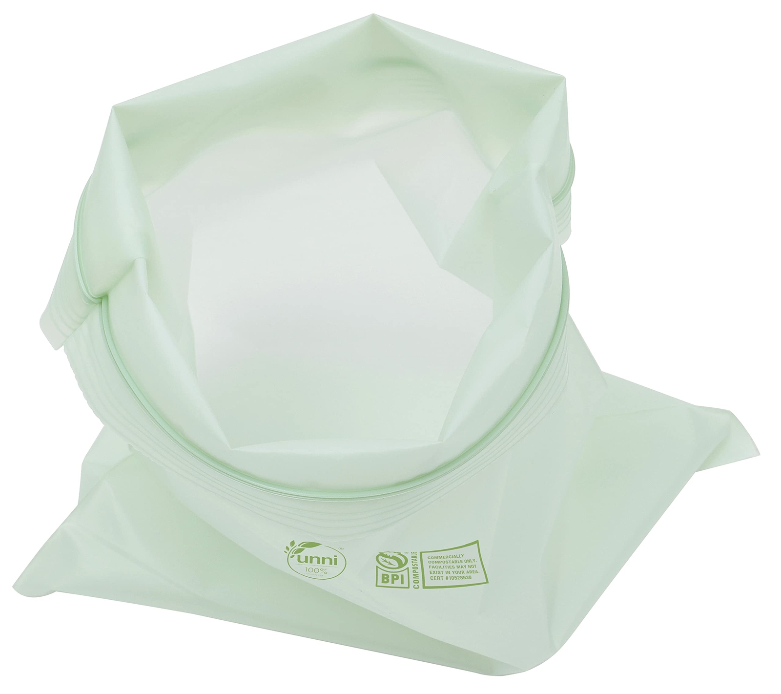 100% Compostable Bags 40 Count 1 Quart Capacity Plantbased Material Biodegradabl