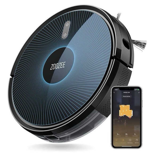 ZOOZEE Z70 Robotic Vacuum 2-in-1 Mopping, LIDAR, App, 400ML Dust, 600ML Water