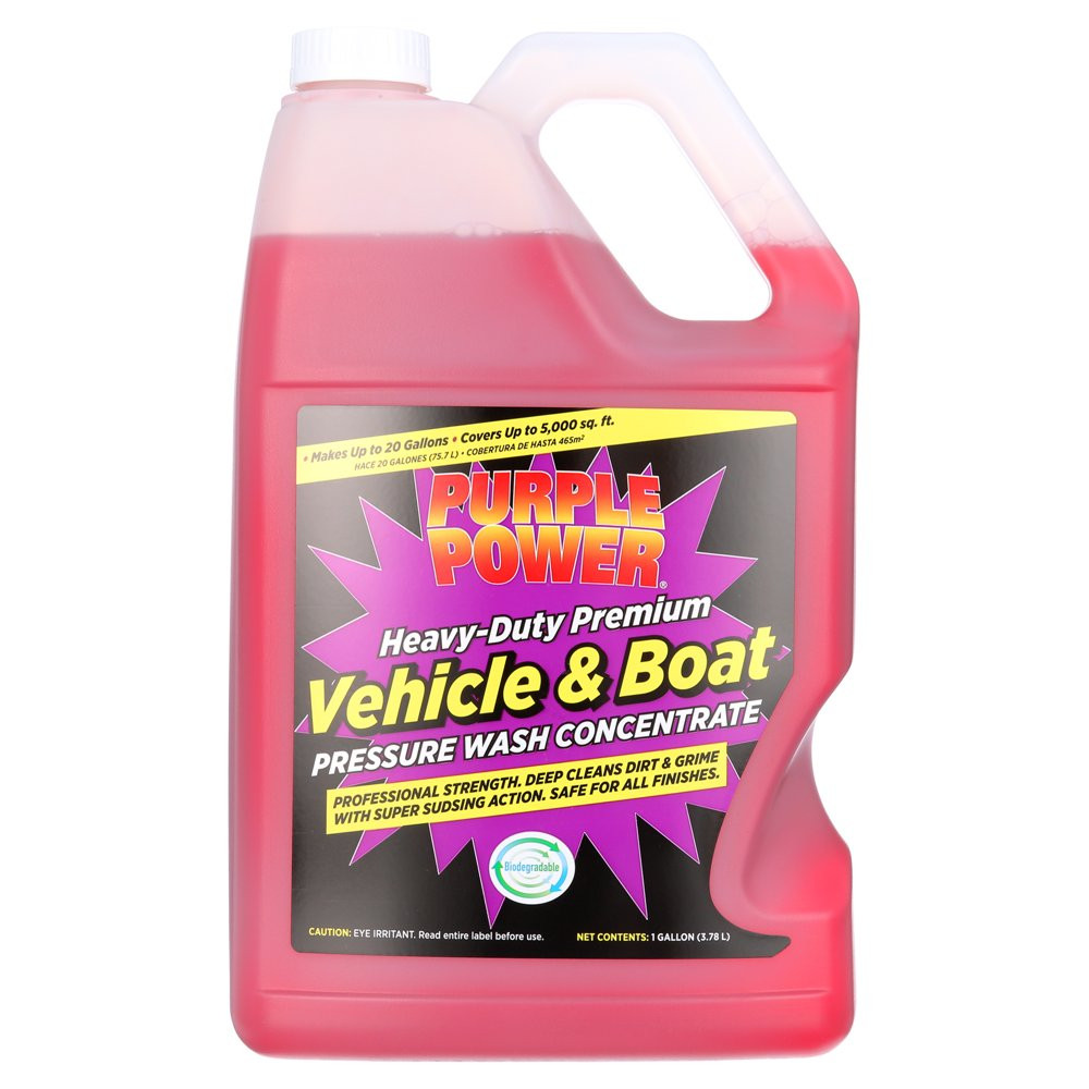 Purple Power Heavy-Duty Vehicle and Boat Pressure Washer Fluid Concentrate, 1 Ga