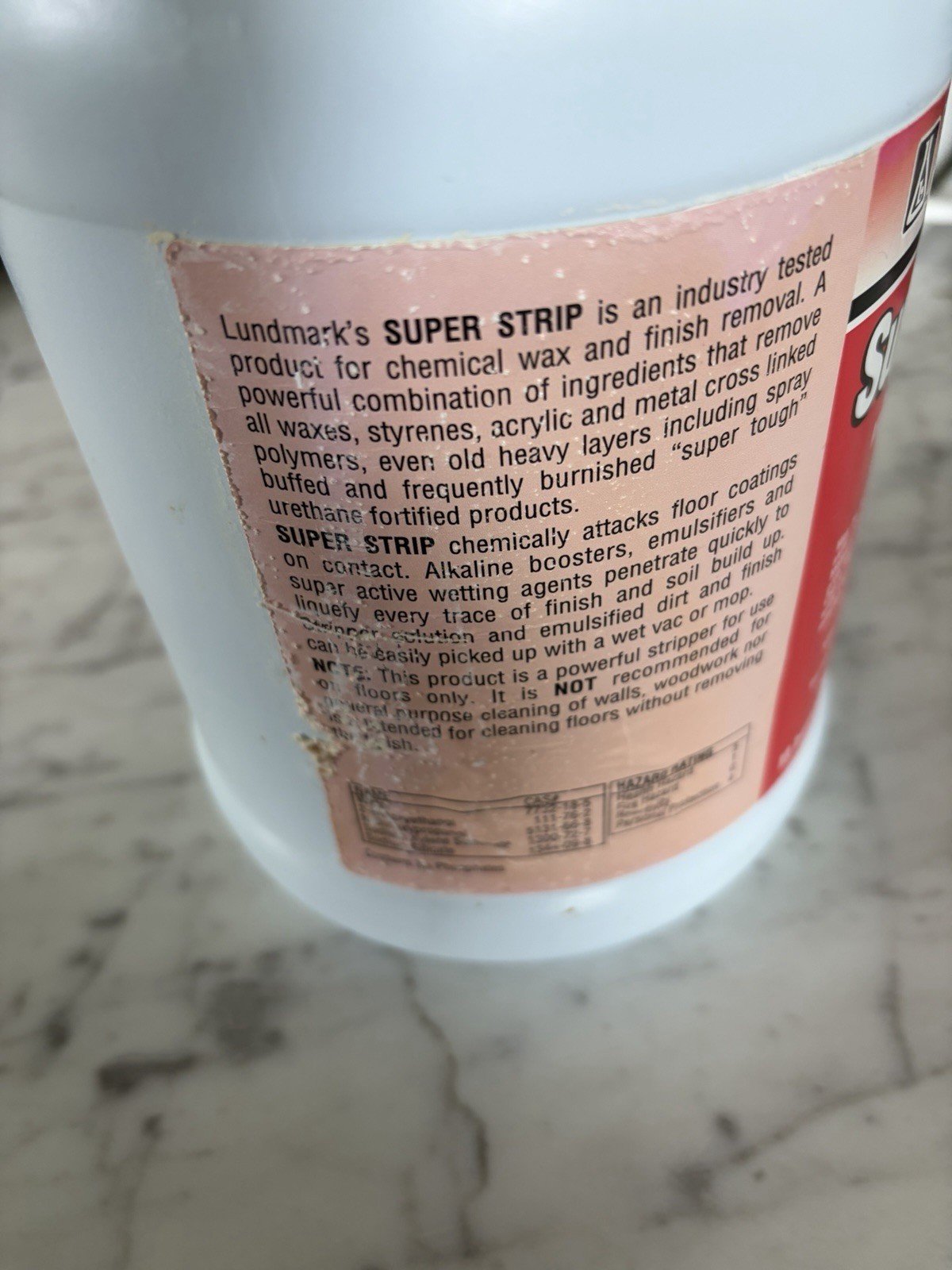 Lundmark 1 Gal. Super Strip Wax Remover 3266G01-4 Lundmark 3266G01-4