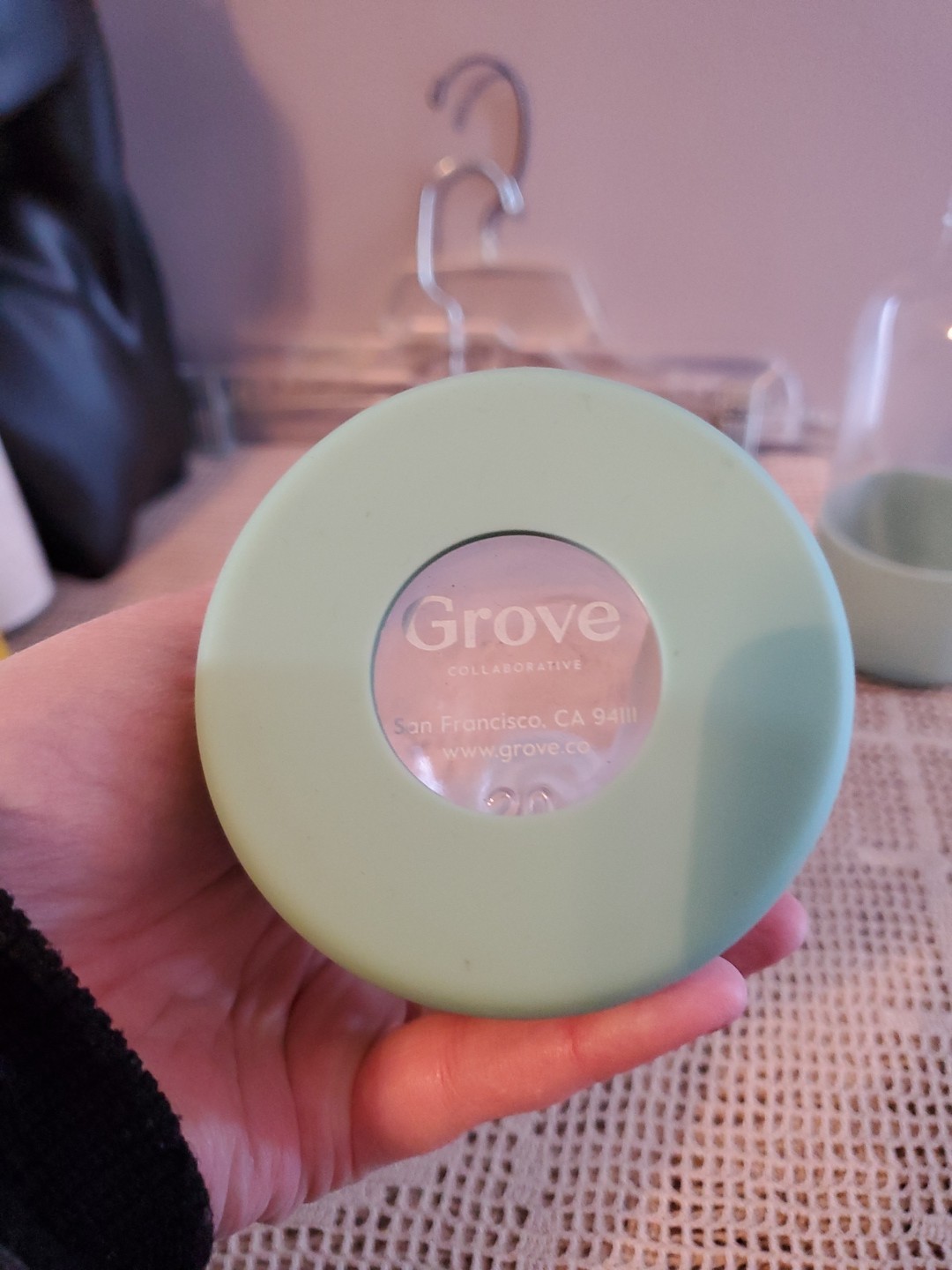 Grove Collaborative 16oz Glass Spray Bottle With Aqua Silicone Sleeve New Extra
