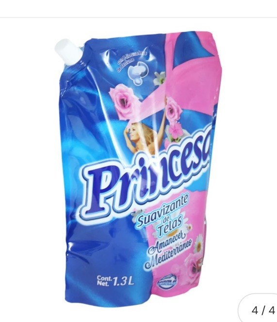 3 Pack PRINCESA SUAVIZANTE AMANECER MEDITERRÁNEO LAUNDRY SOFTENER 1.3L C/U