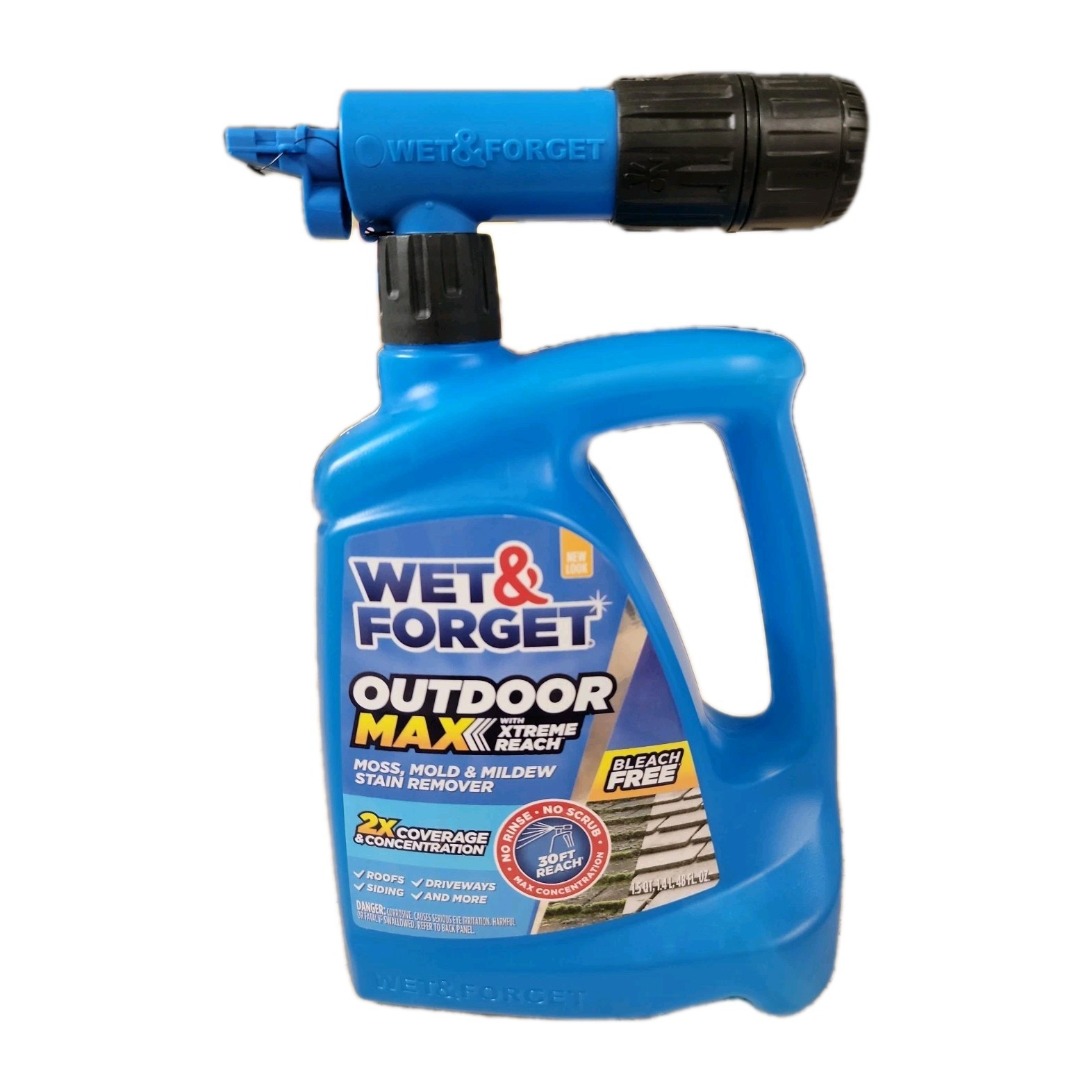 Wet & Forget Outdoor Moss, Mold, Mildew, & Algae 48 Fl Oz (Pack of 1), NEW