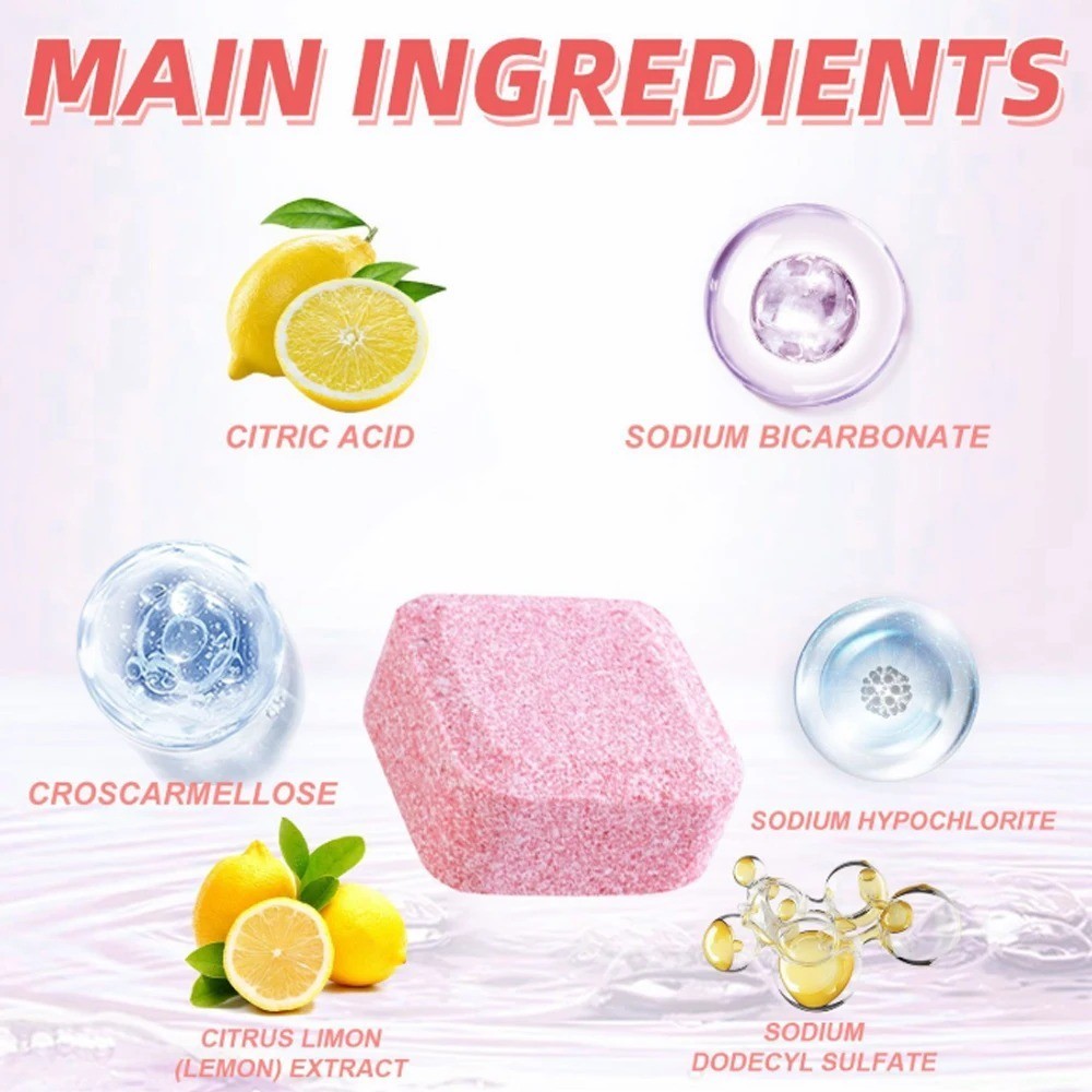 20Pcs Washing Machine Cleaner Washer Deep Solid Cleaning Effervescent Tablets