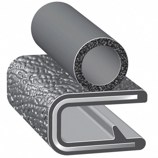 Trim-Lok 4100B3x1/16C-25 Trim Seal, Epdm, 25 Ft Length, 7/16 In Overall Width,