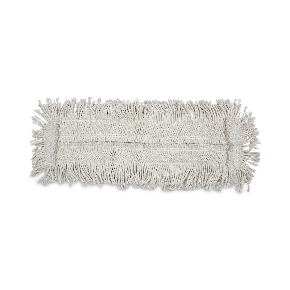Boardwalk 1624 24 in. x 5 in. Disposable Cotton Dust Mop Head – White New