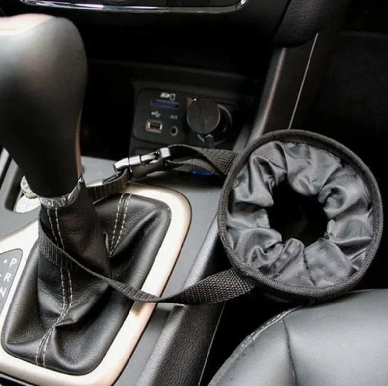 1pc Universal Car Back Seat Trash Bag Headrest Garbage Storage Organizer – NEW
