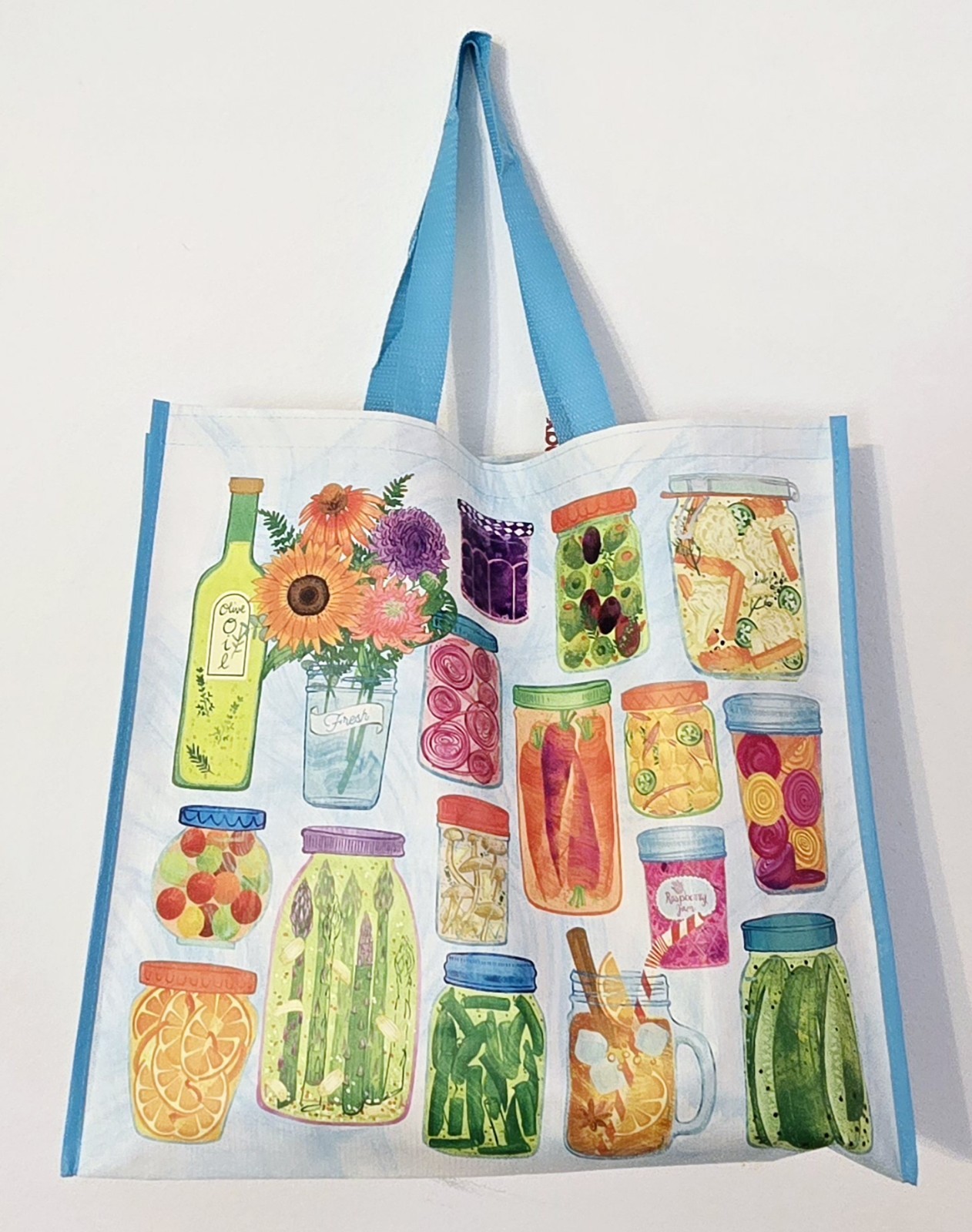 Canning Pickles Beets Olives Jam Jars Shopping Bag Reusable TJMaxx TJ Maxx New!